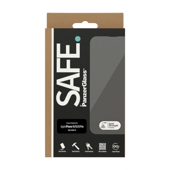 SAFE by PanzerGlass Ultra-Wide Fit Screenprotector Apple iPhone 13 / 13 Pro / 14