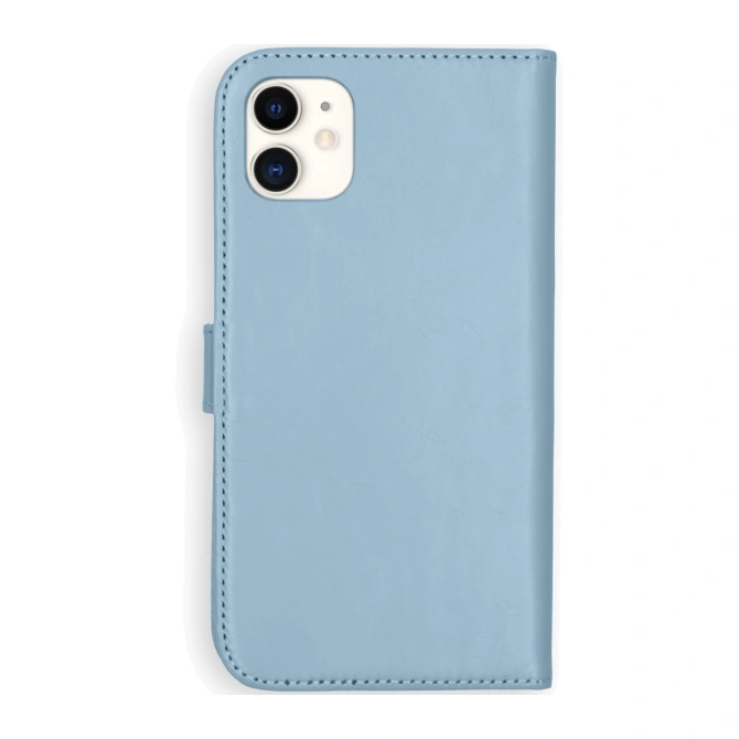 Selencia Echt Leren Bookcase Apple iPhone 11 - Air Blue