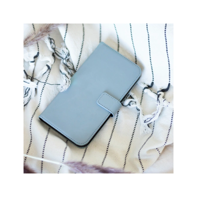 Selencia Echt Leren Bookcase Apple iPhone 11 - Air Blue
