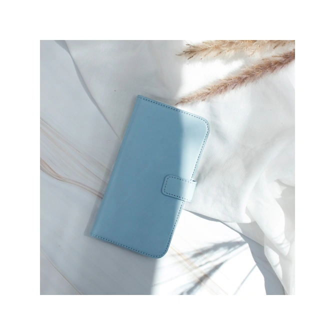 Selencia Echt Leren Bookcase Apple iPhone 11 - Air Blue