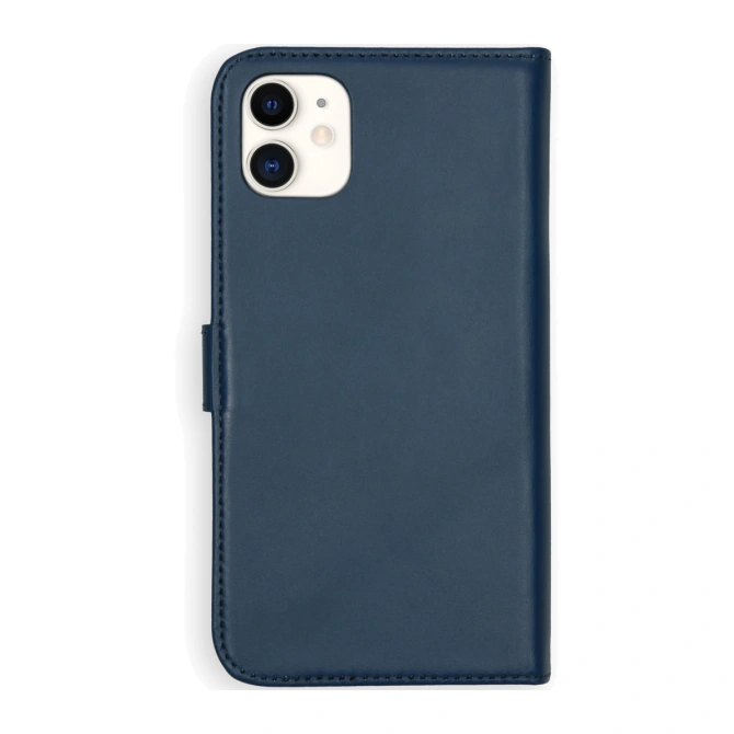 Selencia Echt Leren Bookcase Apple iPhone 11 - Blauw