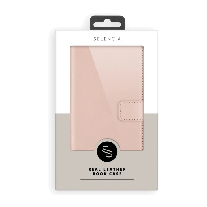 Selencia Echt Leren Bookcase Apple iPhone 11 - Dusty Pink