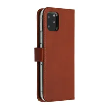 Selencia Echt Leren Bookcase Apple iPhone 11 Pro - Lichtbruin