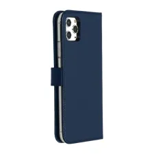Selencia Echt Leren Bookcase Apple iPhone 11 Pro Max - Blauw