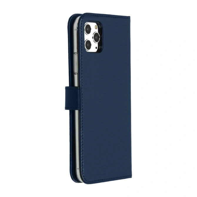 Selencia Echt Leren Bookcase Apple iPhone 11 Pro Max - Blauw
