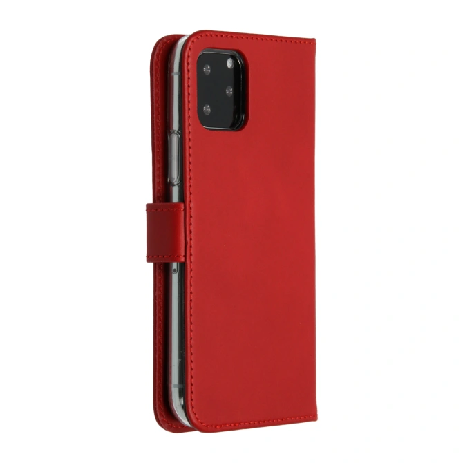 Selencia Echt Leren Bookcase Apple iPhone 11 Pro - Rood