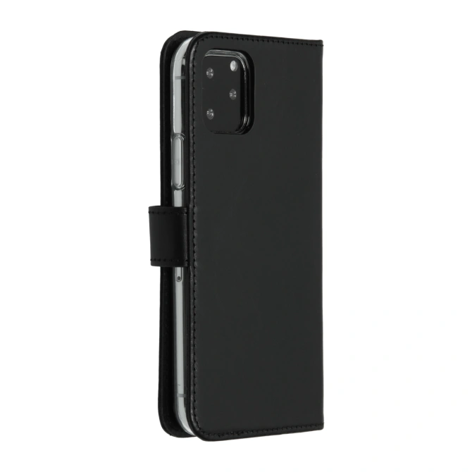Selencia Echt Leren Bookcase Apple iPhone 11 Pro - Zwart