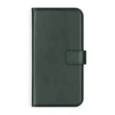 Selencia Echt Leren Bookcase Apple iPhone 12 (Pro) - Groen