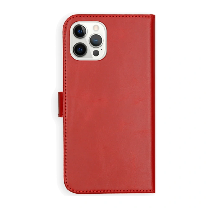 Selencia Echt Leren Bookcase Apple iPhone 12 Pro Max - Rood