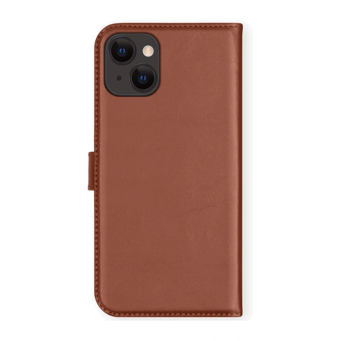Selencia Echt Leren Bookcase Apple iPhone 13 - Lichtbruin
