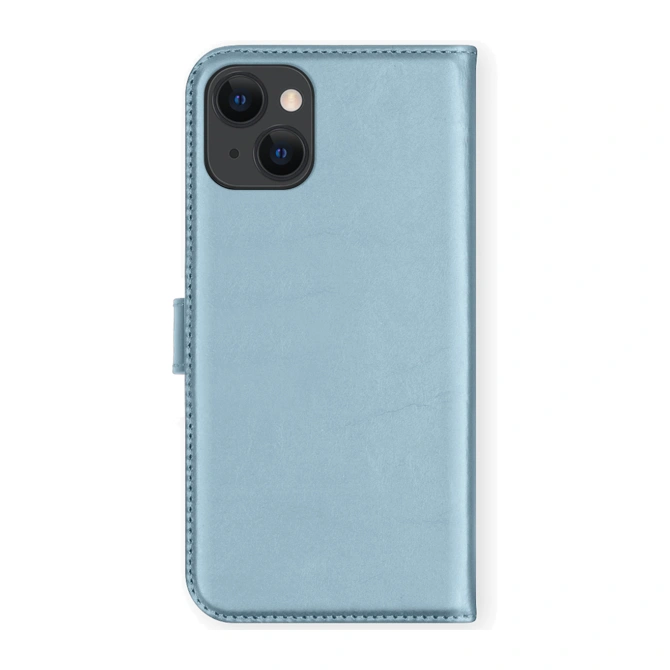 Selencia Echt Leren Bookcase Apple iPhone 13 Mini - Air Blue