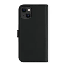 Selencia Echt Leren Bookcase Apple iPhone 13 Mini - Zwart