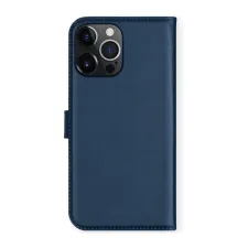 Selencia Echt Leren Bookcase Apple iPhone 13 Pro - Blauw