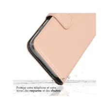 Selencia Echt Leren Bookcase Apple iPhone 13 Pro Max - Roze
