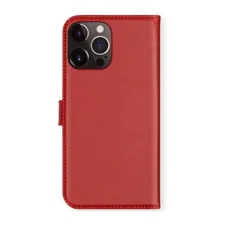 Selencia Echt Leren Bookcase Apple iPhone 13 Pro - Rood