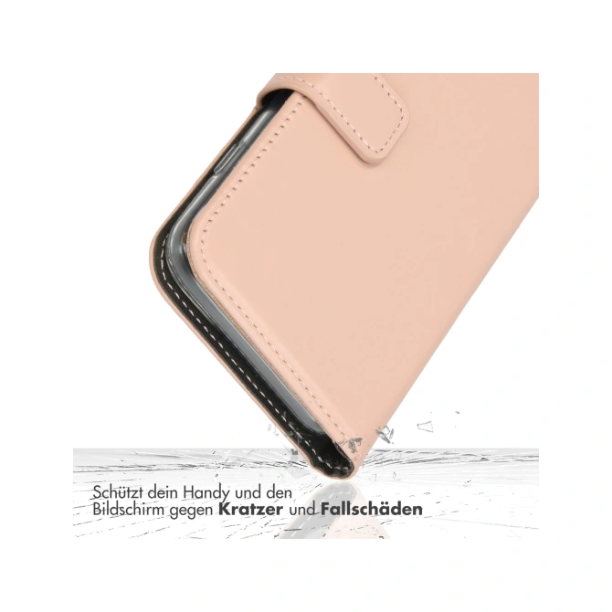 Selencia Echt Leren Bookcase Apple iPhone 13 Pro - Roze
