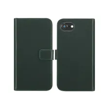 Selencia Echt Leren Bookcase Apple iPhone 17e / 16e - Groen