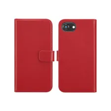 Selencia Echt Leren Bookcase Apple iPhone 17e / 16e - Rood