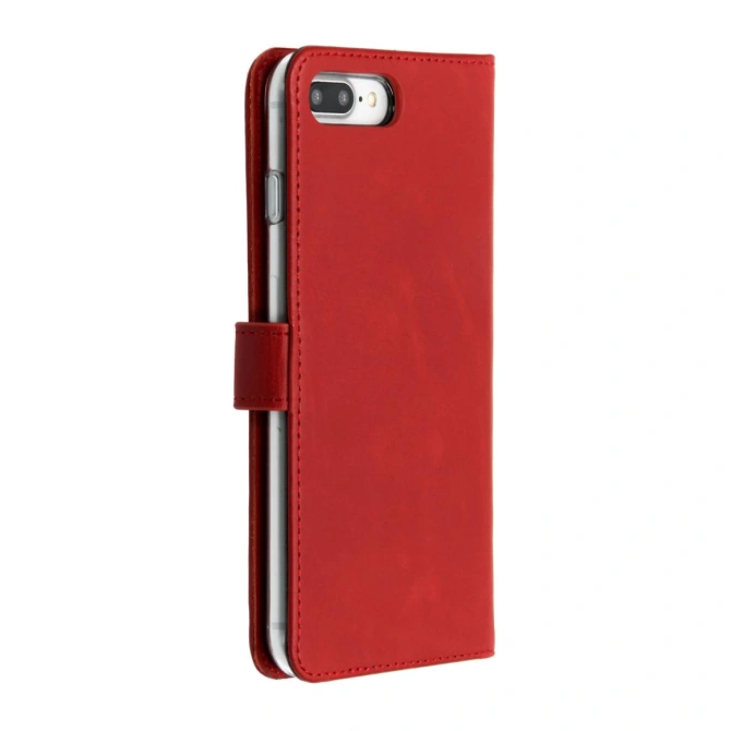 Selencia Echt Leren Bookcase Apple iPhone 8 Plus / 7 Plus - Rood