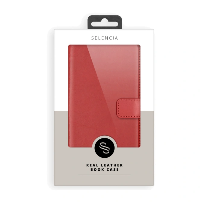 Selencia Echt Leren Bookcase Apple iPhone 8 Plus / 7 Plus - Rood