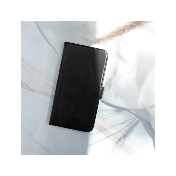 Selencia Echt Leren Bookcase Apple iPhone 8 Plus / 7 Plus - Zwart