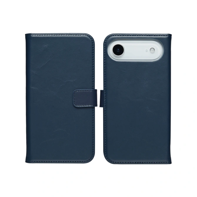 Selencia Echt Leren Bookcase Apple iPhone Air - Blauw