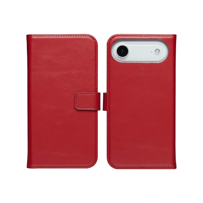 Selencia Echt Leren Bookcase Apple iPhone Air - Rood