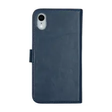 Selencia Echt Leren Bookcase Apple iPhone Xr - Blauw