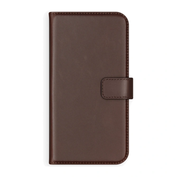 Selencia Echt Leren Bookcase Apple iPhone Xr - Donkerbruin