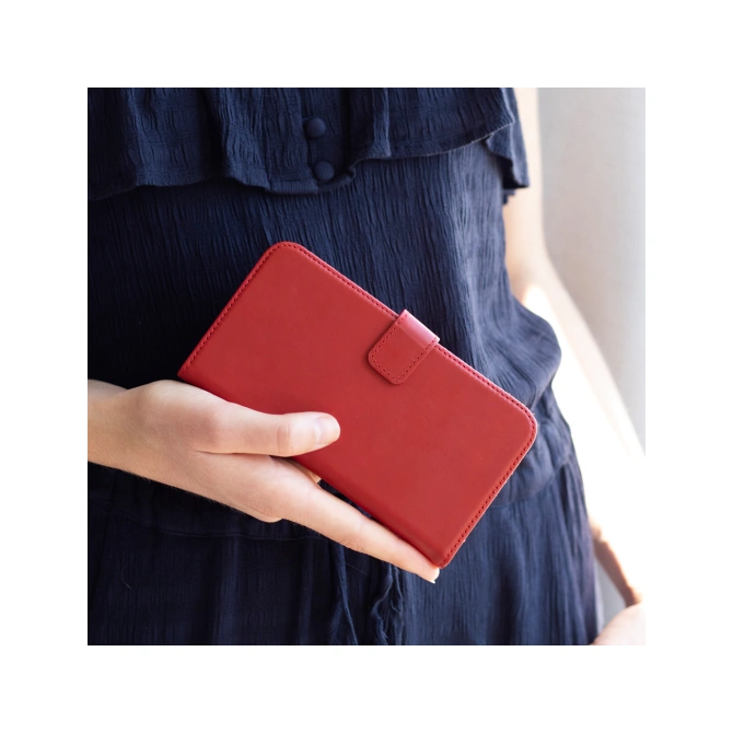 Selencia Echt Leren Bookcase Apple iPhone Xr - Rood