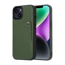 Selencia Riva Backcover met Pashouder Apple iPhone 14 / 13 - Sage Green