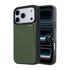 Selencia Riva Backcover met Pashouder Apple iPhone 17 Pro Max - Sage Green