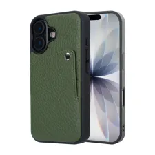 Selencia Riva Backcover met Pashouder Apple iPhone 17 - Sage Green