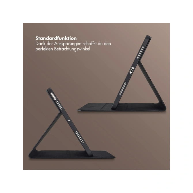 Selencia Riva Bookcase Apple iPad Air 11 inch (2026) M4 / (2025) M3 / (2024) M2 / Air 5 (2022) / Air 4 (2020) - Zwart