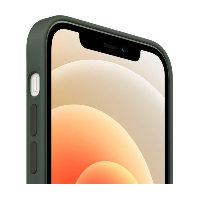 Silicone Backcover MagSafe Apple iPhone 12 (Pro) - Cypress Green