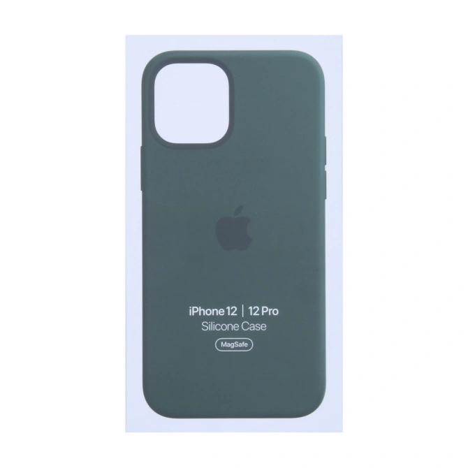 Silicone Backcover MagSafe Apple iPhone 12 (Pro) - Cypress Green