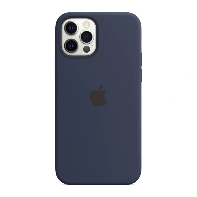 Silicone Backcover MagSafe Apple iPhone 12 (Pro) - Deep Navy