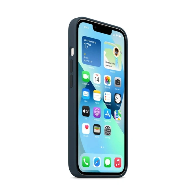Silicone Backcover MagSafe Apple iPhone 13 - Blue
