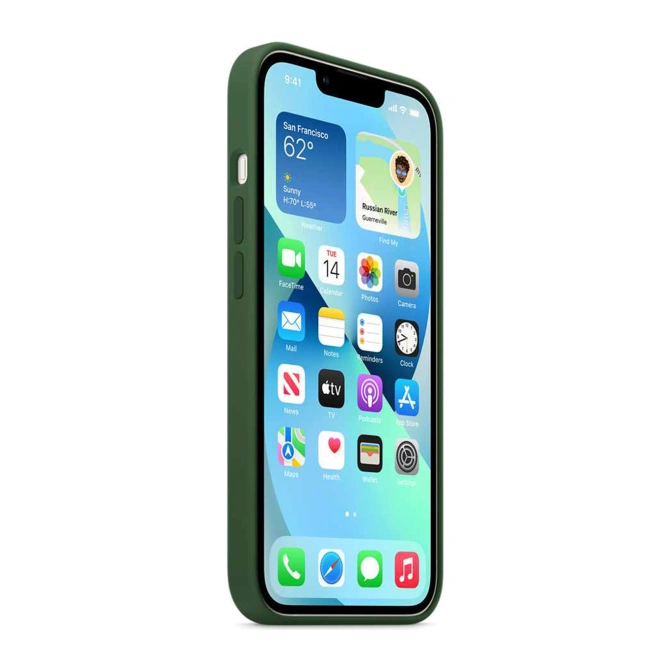Silicone Backcover MagSafe Apple iPhone 13 - Clover