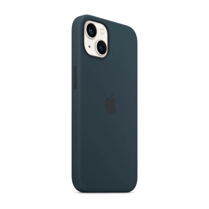 Silicone Backcover MagSafe Apple iPhone 13 - Donkerblauw