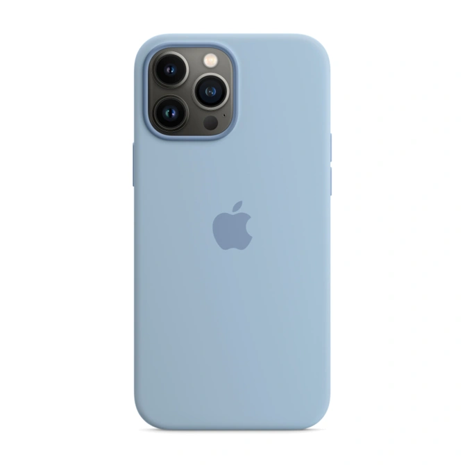 Silicone Backcover MagSafe Apple iPhone 13 Pro Max - Blue Fog