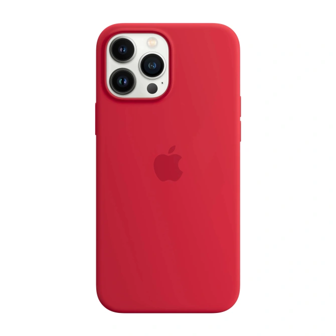 Silicone Backcover MagSafe Apple iPhone 13 Pro Max - (Product) Red