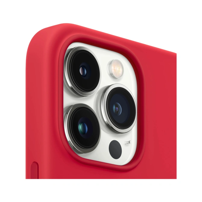 Silicone Backcover MagSafe Apple iPhone 13 Pro Max - (Product) Red
