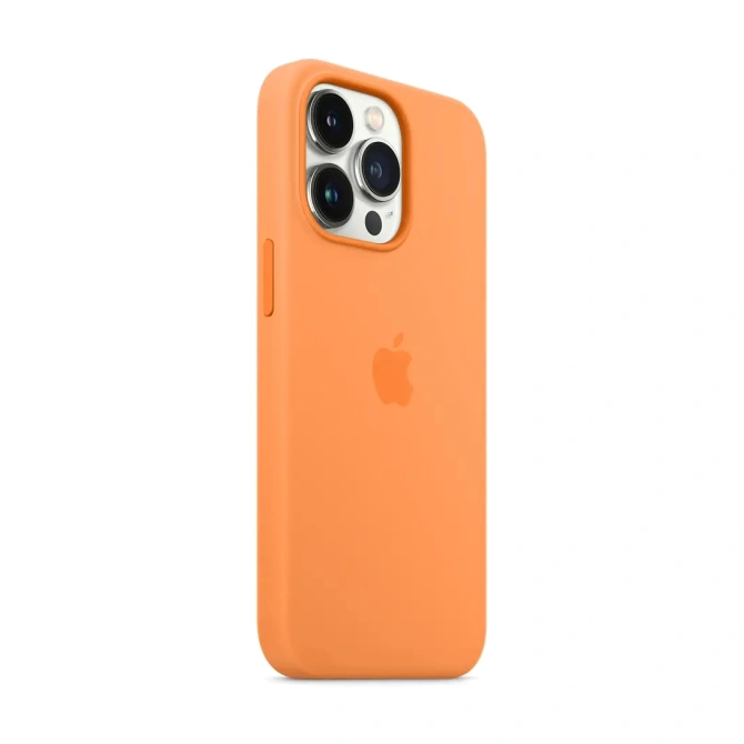 Silicone Backcover MagSafe Apple iPhone 13 Pro - Oranje