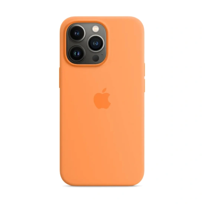Silicone Backcover MagSafe Apple iPhone 13 Pro - Oranje
