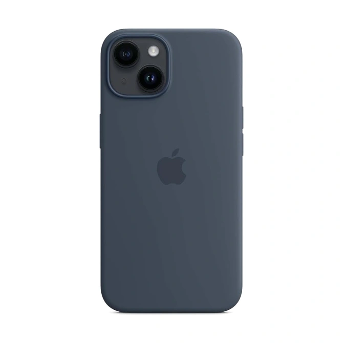 Silicone Backcover MagSafe Apple iPhone 14 - Blauw