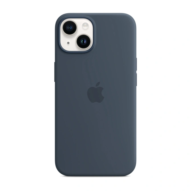 Silicone Backcover MagSafe Apple iPhone 14 - Storm Blue