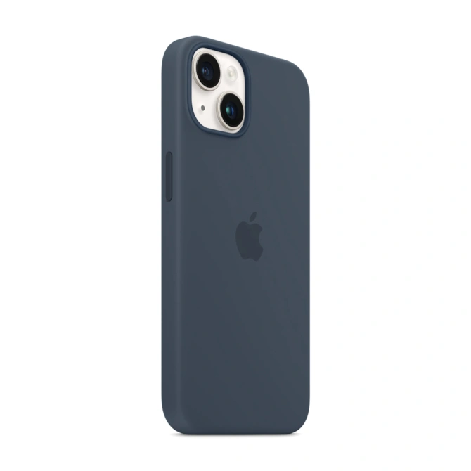 Silicone Backcover MagSafe Apple iPhone 14 - Storm Blue
