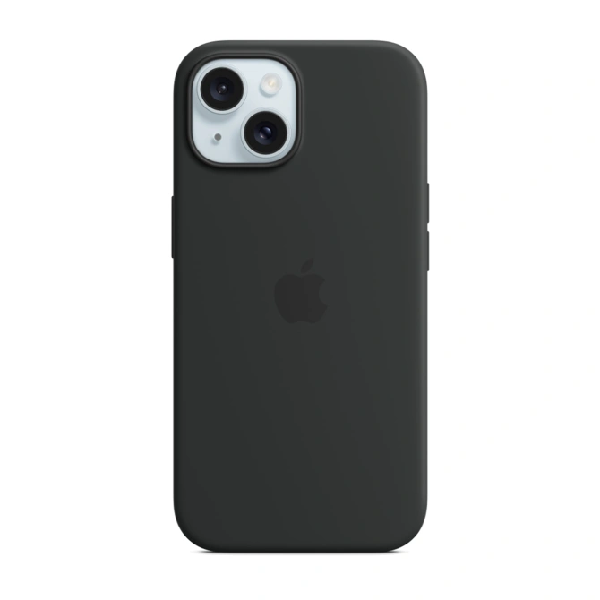 Silicone Backcover MagSafe Apple iPhone 15 - Black