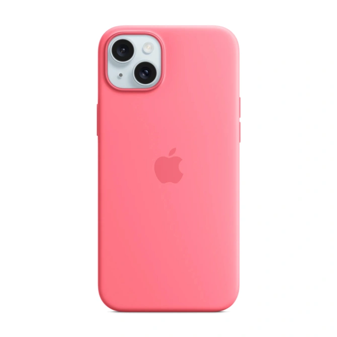 Silicone Backcover MagSafe Apple iPhone 15 Plus - Roze